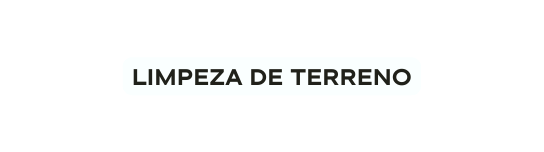 Limpeza de terreno